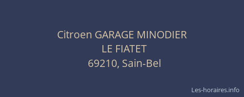 Citroen GARAGE MINODIER