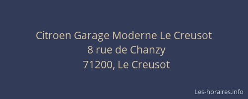 Citroen Garage Moderne Le Creusot