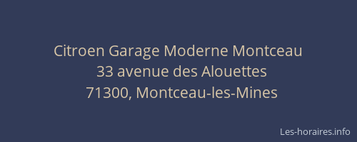 Citroen Garage Moderne Montceau