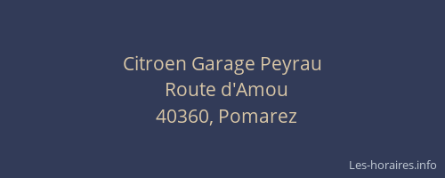 Citroen Garage Peyrau