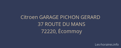 Citroen GARAGE PICHON GERARD