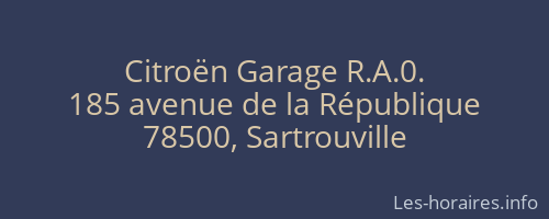 Citroën Garage R.A.0.