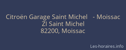 Citroën Garage Saint Michel   - Moissac