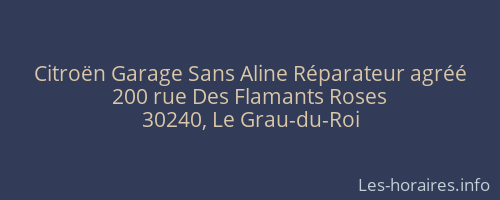 Citroën Garage Sans Aline Réparateur agréé