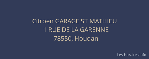 Citroen GARAGE ST MATHIEU