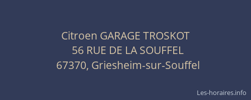 Citroen GARAGE TROSKOT