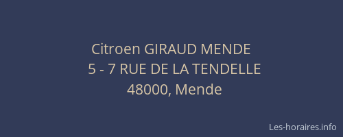 Citroen GIRAUD MENDE