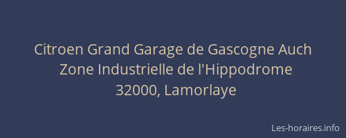 Citroen Grand Garage de Gascogne Auch