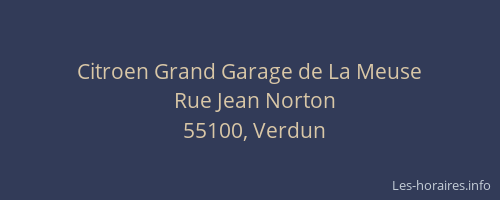 Citroen Grand Garage de La Meuse