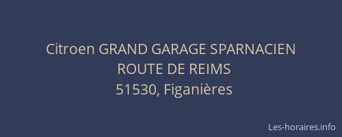 Citroen GRAND GARAGE SPARNACIEN