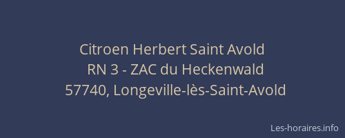 Citroen Herbert Saint Avold