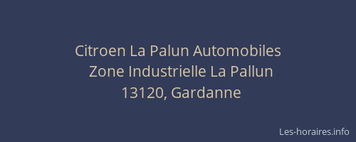 Citroen La Palun Automobiles