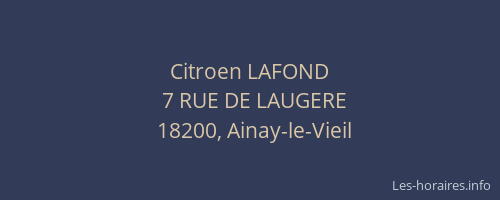 Citroen LAFOND