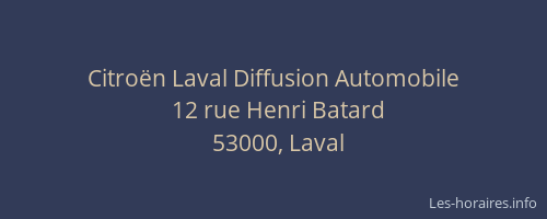 Citroën Laval Diffusion Automobile