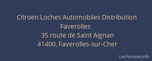 Citroen Loches Automobiles Distribution Faverolles