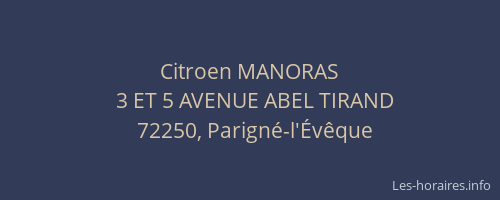 Citroen MANORAS