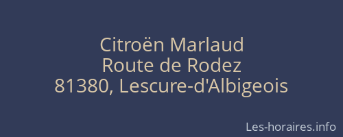 Citroën Marlaud