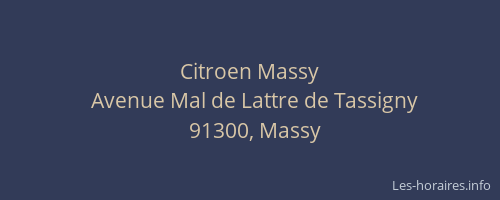 Citroen Massy