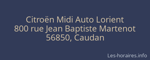 Citroën Midi Auto Lorient