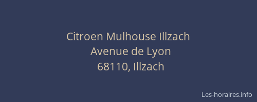 Citroen Mulhouse Illzach