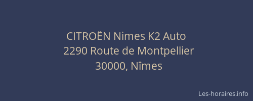 CITROËN Nimes K2 Auto