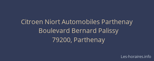 Citroen Niort Automobiles Parthenay