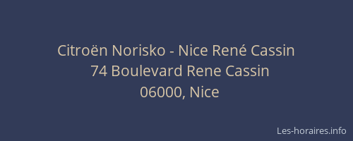 Citroën Norisko - Nice René Cassin