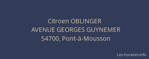 Citroen OBLINGER