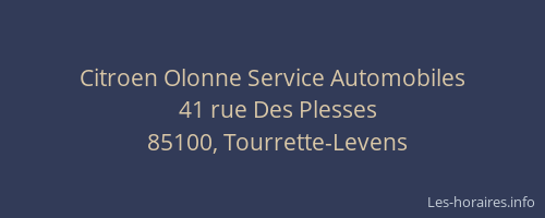 Citroen Olonne Service Automobiles