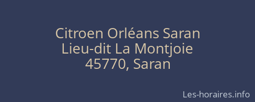 Citroen Orléans Saran
