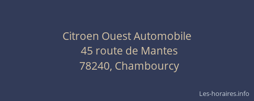 Citroen Ouest Automobile