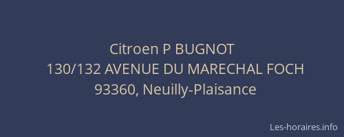 Citroen P BUGNOT