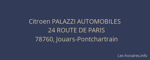 Citroen PALAZZI AUTOMOBILES