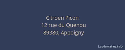 Citroen Picon