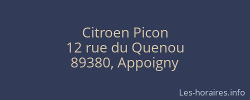 Citroen Picon