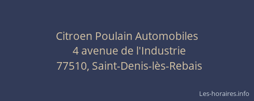 Citroen Poulain Automobiles