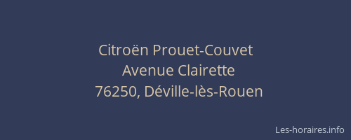 Citroën Prouet-Couvet