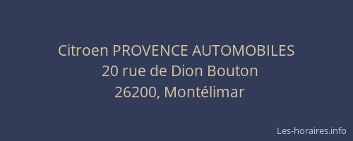 Citroen PROVENCE AUTOMOBILES