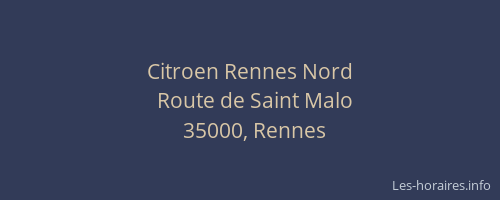 Citroen Rennes Nord