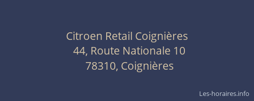 Citroen Retail Coignières