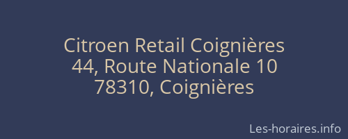 Citroen Retail Coignières