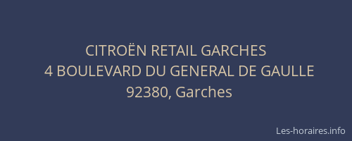 CITROËN RETAIL GARCHES