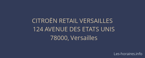 CITROËN RETAIL VERSAILLES