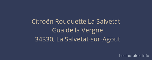 Citroën Rouquette La Salvetat