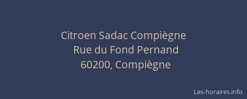 Citroen Sadac Compiègne