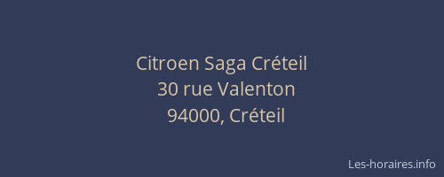 Citroen Saga Créteil