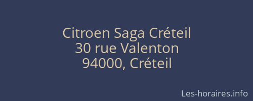 Citroen Saga Créteil