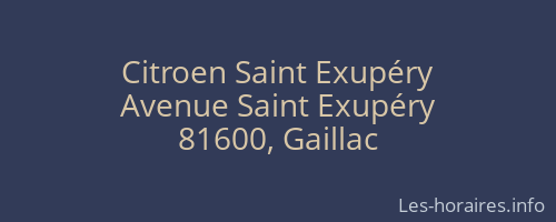 Citroen Saint Exupéry