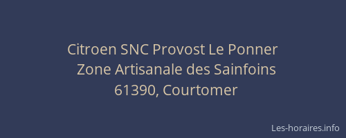 Citroen SNC Provost Le Ponner