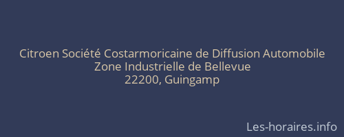 Citroen Société Costarmoricaine de Diffusion Automobile